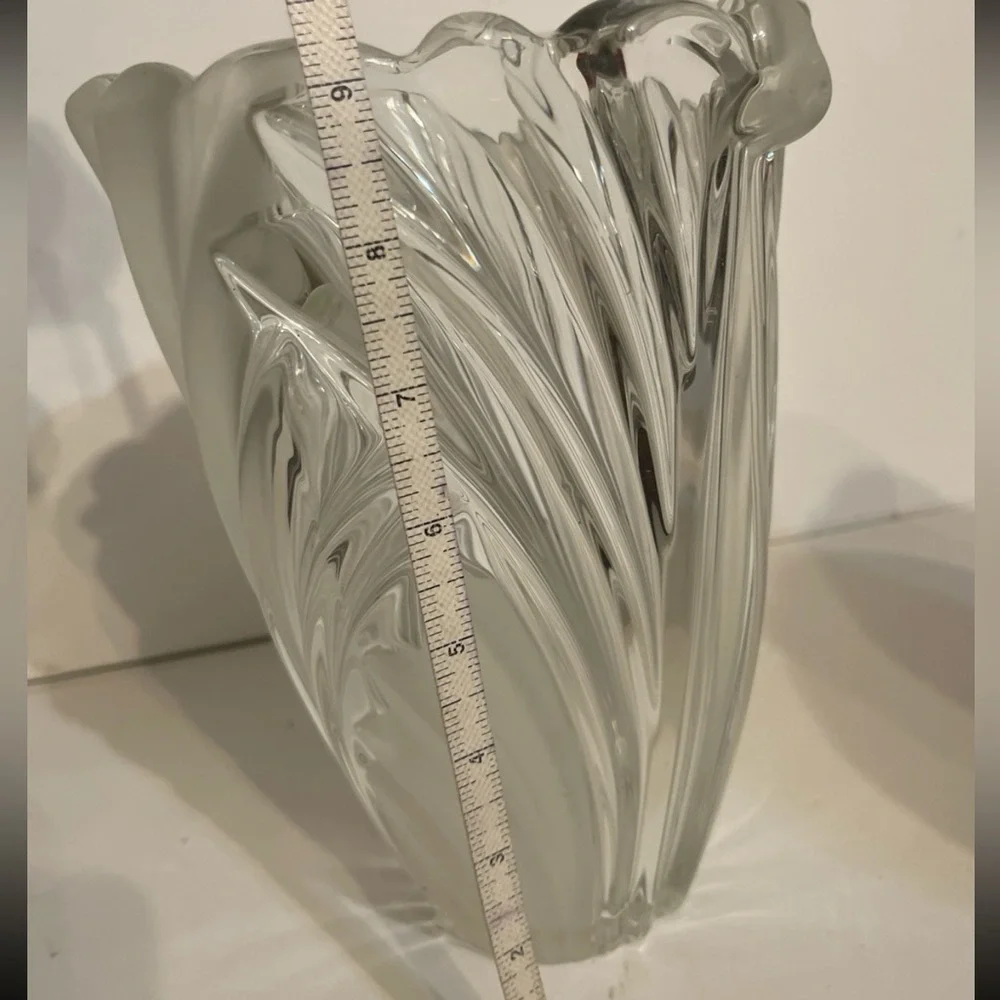 Mikasa Clear Glass Vase